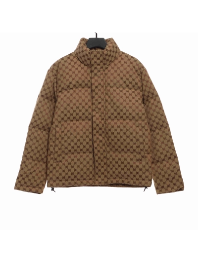 Balenciaga Gucci joint double B full print jacquard down jacket 2 01