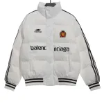 Balenciaga joint Manchester United three stripes down jacket 2