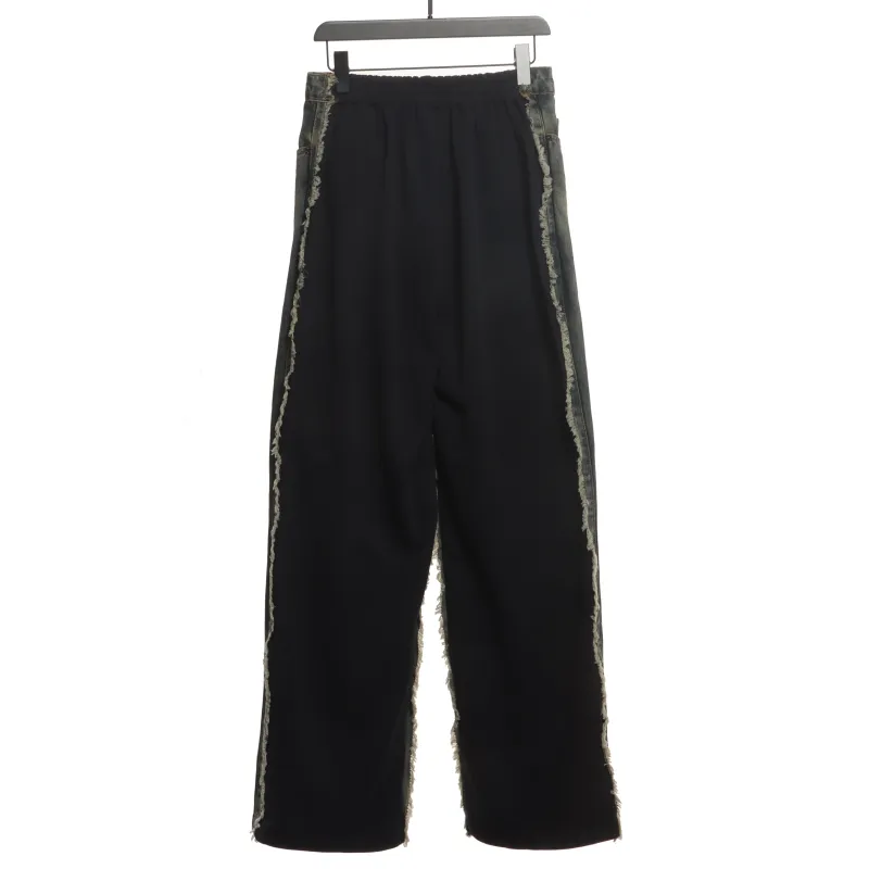  Balenciage patchwork distressed workwear Jeans