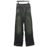 Balenciaga patchwork distressed workwear Jeans