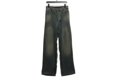 Balenciaga patchwork distressed workwear Jeans 01