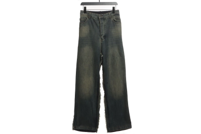 Balenciaga patchwork distressed workwear Jeans 01