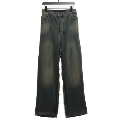 Balenciaga patchwork distressed workwear Jeans 01