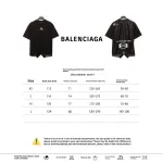  Balenciage patchwork embroidery jersey short sleeves black