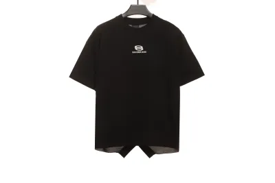 Balenciaga patchwork embroidery jersey short sleeves black 01