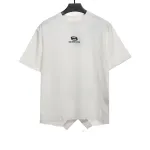  Balenciage patchwork embroidery jersey short sleeves white