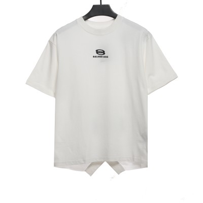  Balenciage patchwork embroidery jersey short sleeves white 01