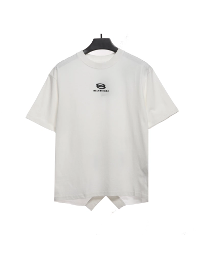 Balenciaga patchwork embroidery jersey short sleeves white 01