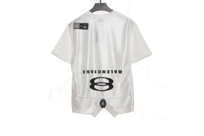 Balenciaga patchwork embroidery jersey short sleeves white 02