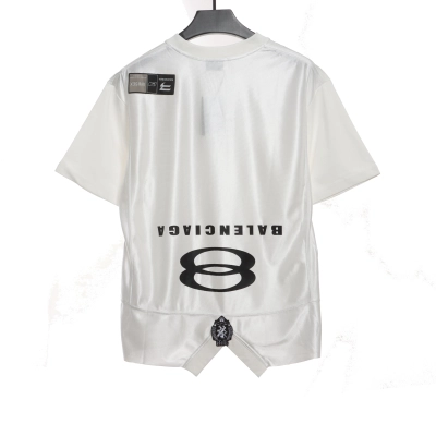 Balenciaga patchwork embroidery jersey short sleeves white 02