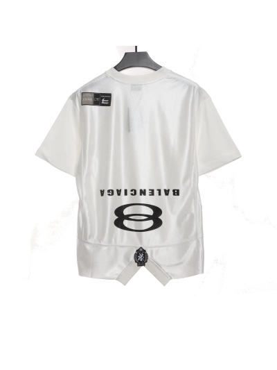 Balenciaga patchwork embroidery jersey short sleeves white 02