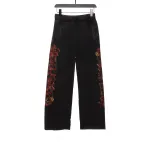 Balenciaga Sanskrit distressed Sanskrit pattern mud-dyed flame Pants