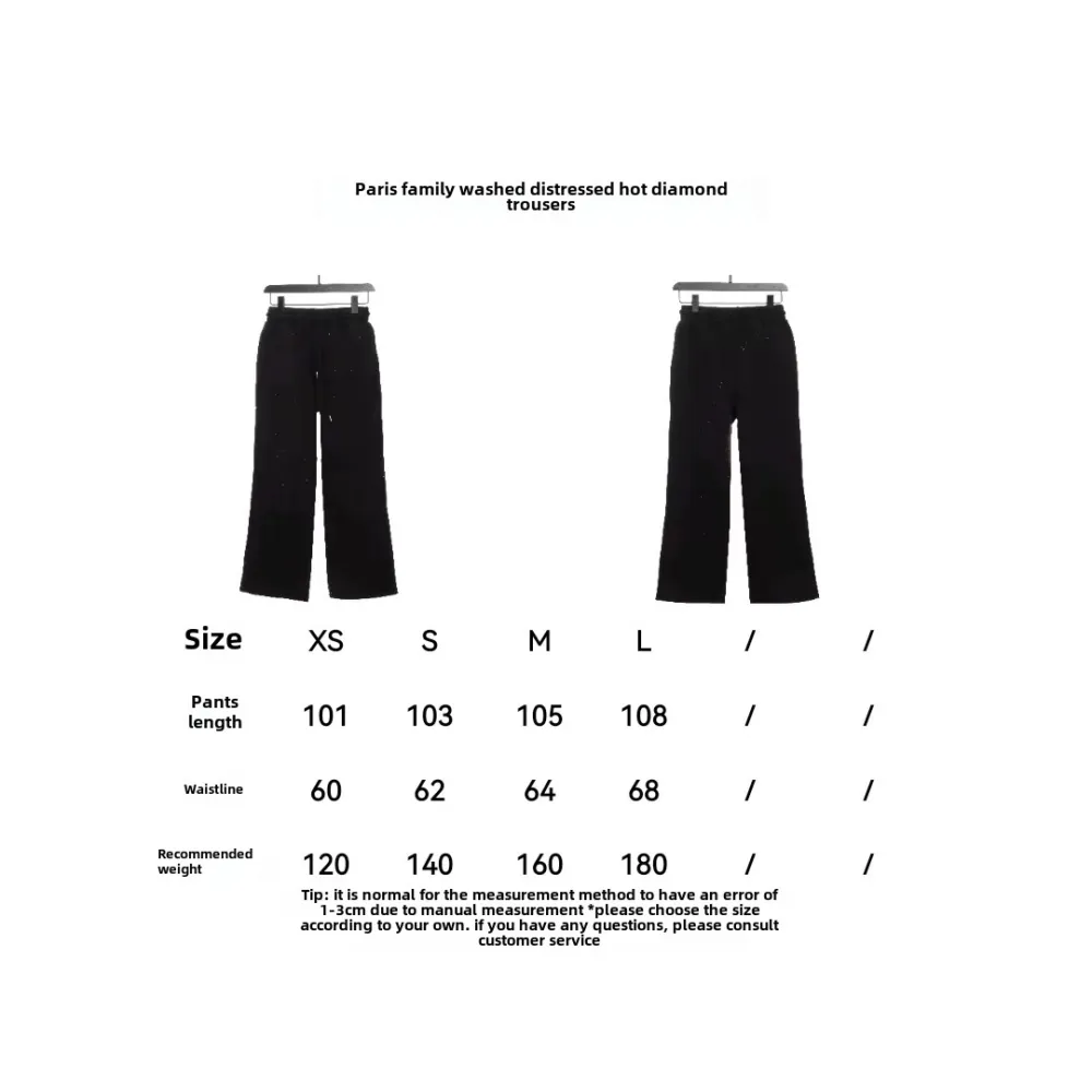 Balenciaga washed distressed hot diamond Pants
