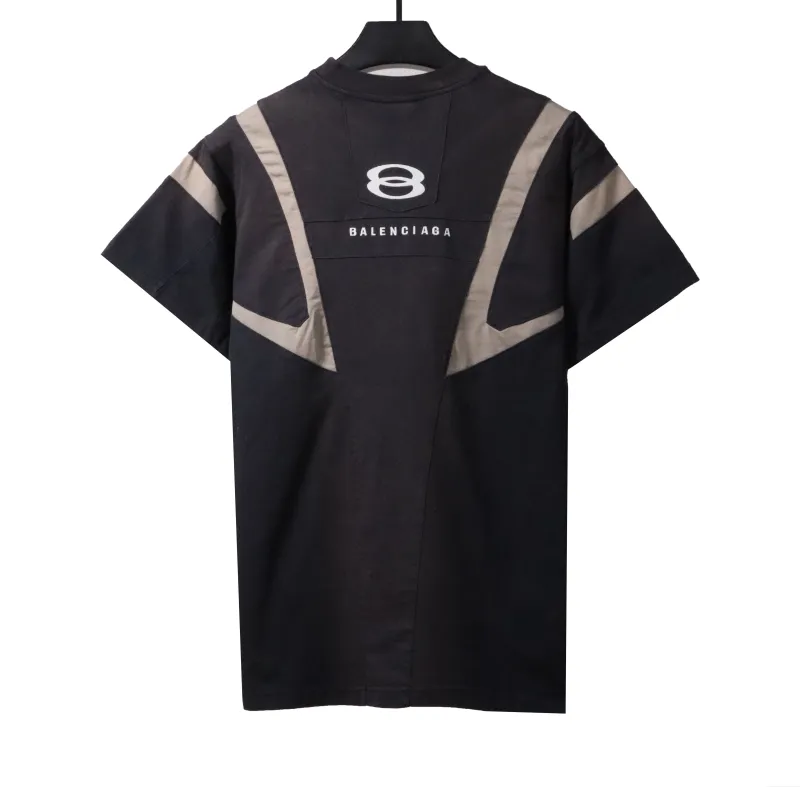  Balenciage wasteland double ring patchwork jersey