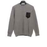 Chrome Hearts chest pocket silver sweater 2