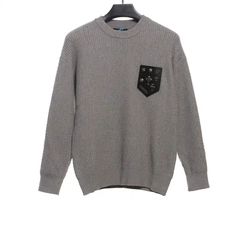  Chrome Hearts chest pocket silver sweater 2