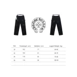Chrome hearts knee cross leather Jeans