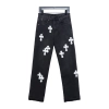 Chrome Hearts leather cross Jeans 1