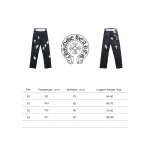  Chrome Hearts leather cross Jeans 1