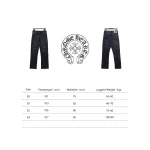Chrome Hearts leather cross Jeans 2