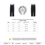 Chrome Hearts washed smoky gray patchwork buttoned Pants