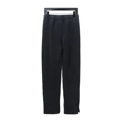Chrome Hearts washed smoky gray patchwork buttoned Pants 02