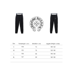 PK Chtome Hearts cross patch leather suit Pants