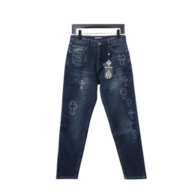 Chtome Hearts multi-cross Jeans 01