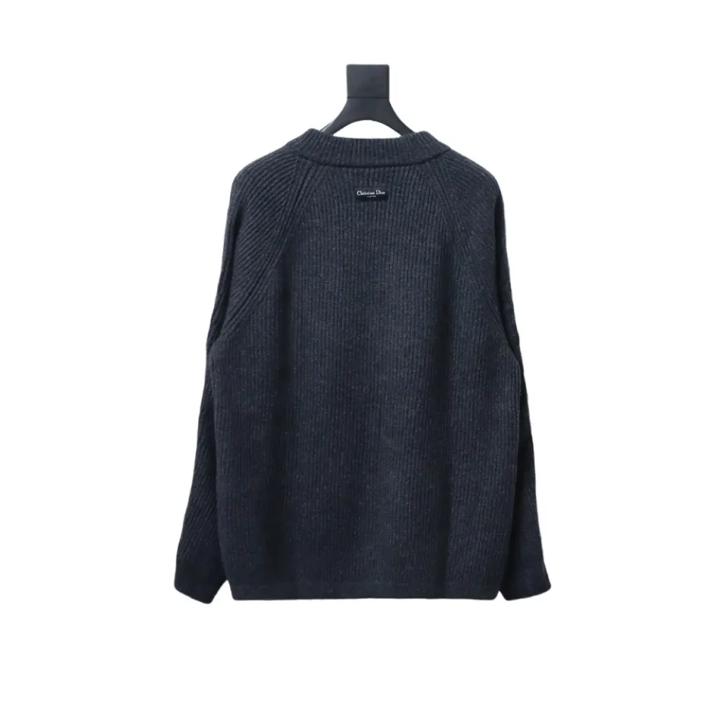 DIOR 24FW arm zip wool pullover sweater