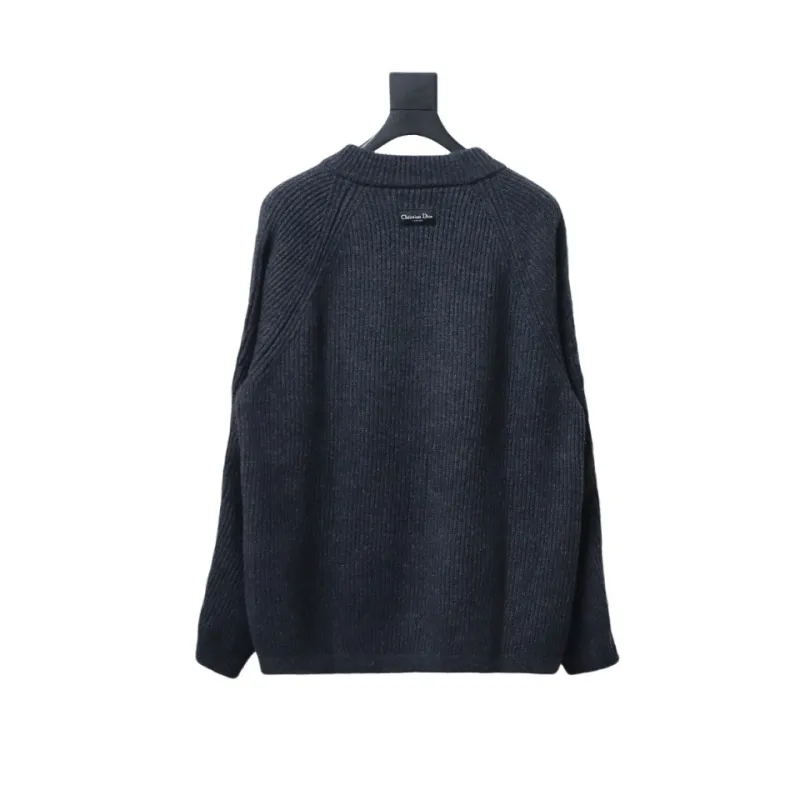DIOR 24FW arm zip wool pullover sweater