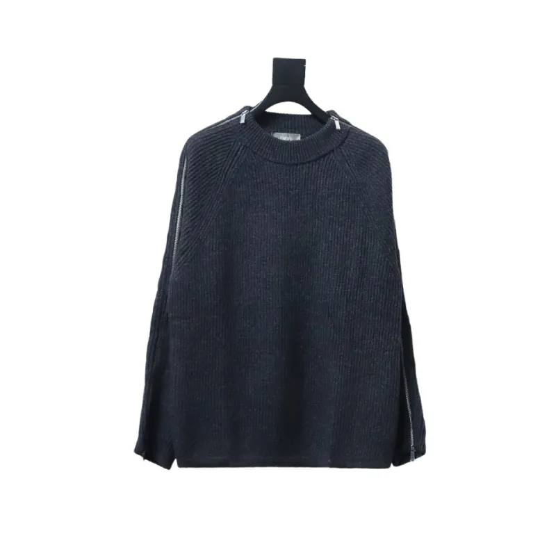 DIOR 24FW arm zip wool pullover sweater