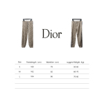 Dior 24Fw full print jacquard side ribbon suit Pants
