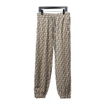 Dior 24Fw full print jacquard side ribbon suit Pants