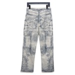 Dior 24Fw ink sketch print Jeans