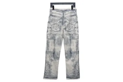 Dior 24Fw ink sketch print Jeans 02