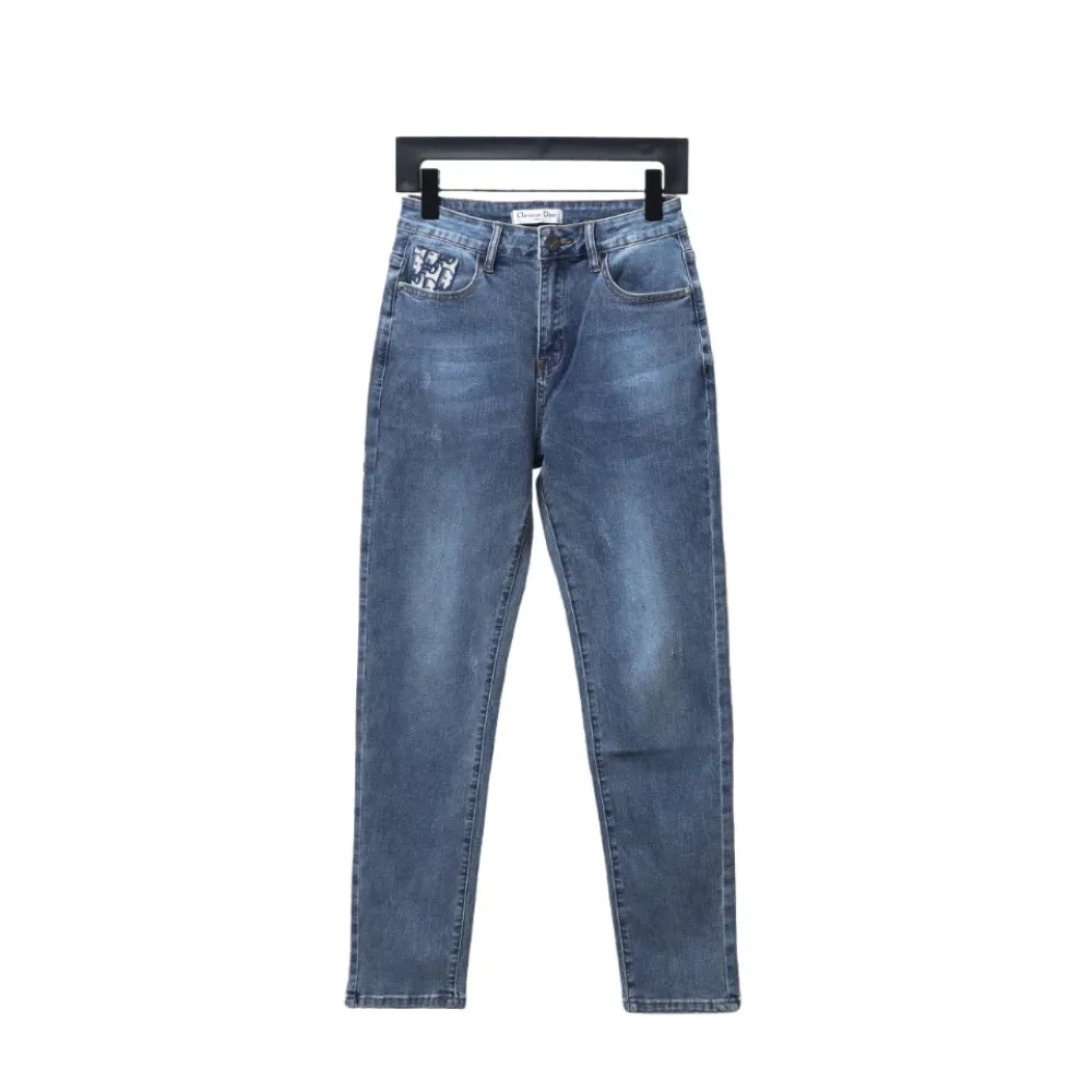 D*or classic monogram pocket jeans