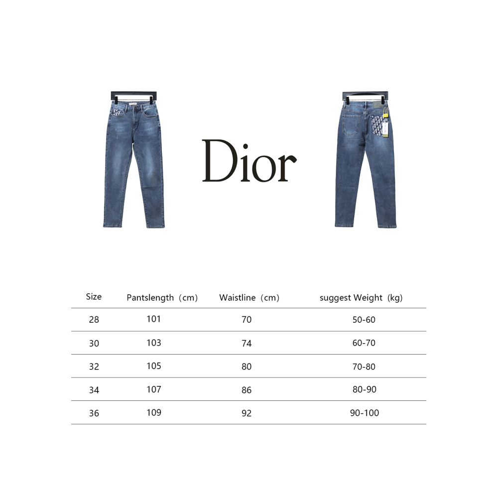 Dior classic monogram pocket Jeans