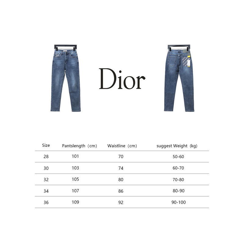Dior classic monogram pocket Jeans