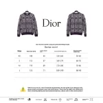 Dior diamond check jacquard pullover knit sweater