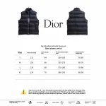 Dior full-grain dark pattern Vest Down Jacket