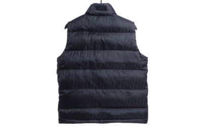 Dior full-grain dark pattern Vest Down Jacket 02