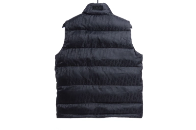 Dior full-grain dark pattern Vest Down Jacket 02