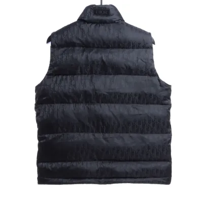  Dior full-grain dark pattern Vest Down Jacket 02