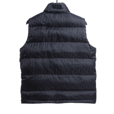 Dior full-grain dark pattern Vest Down Jacket 02