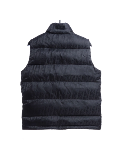 Dior full-grain dark pattern Vest Down Jacket 02