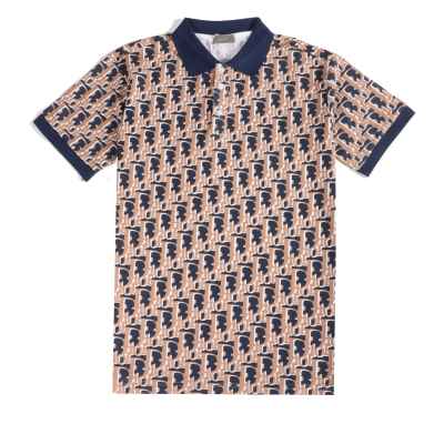  Dior monogram full pattern POLO 01