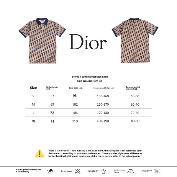 Dior monogram full pattern POLO