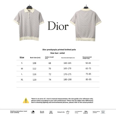 Dior monogram full print knitted POLO2