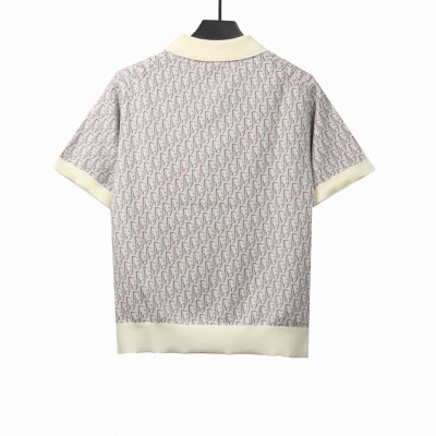  Dior monogram full print knitted POLO2 02