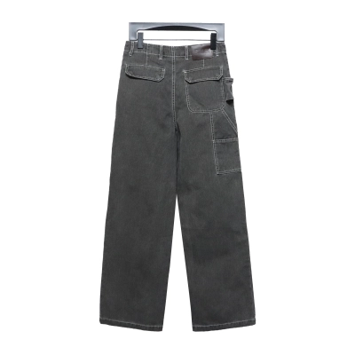 Dior x Stone Island joint 24Fw pocket Dior island logo work Jeans-gray blue 1 02